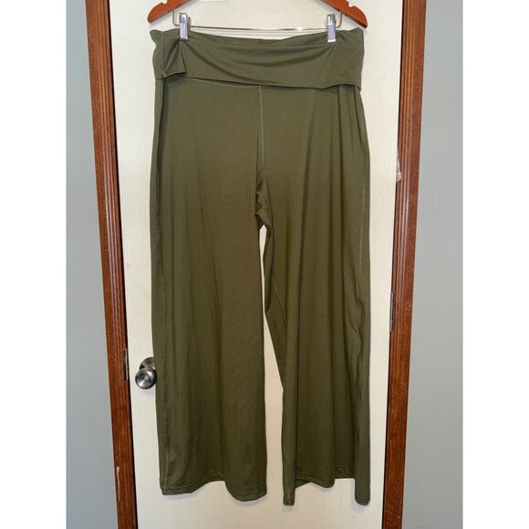 NWT Fabletics High-Waisted Foldover Green Pants Size XL - Picture 4 of 10